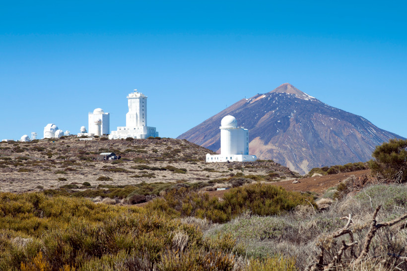 Telescopios en el Observatorio del Teide